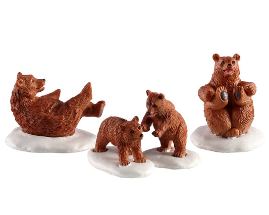 Lemax 02943 Bear Family Snow Day, Set of 4