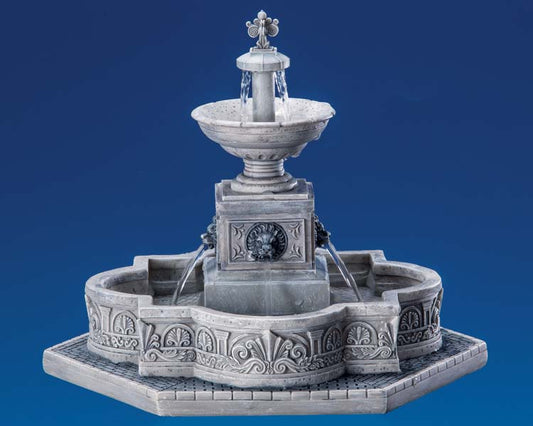 Lemax 64061 Modular Plaza-Fountain, Sights and Sound piece- Gift Spice