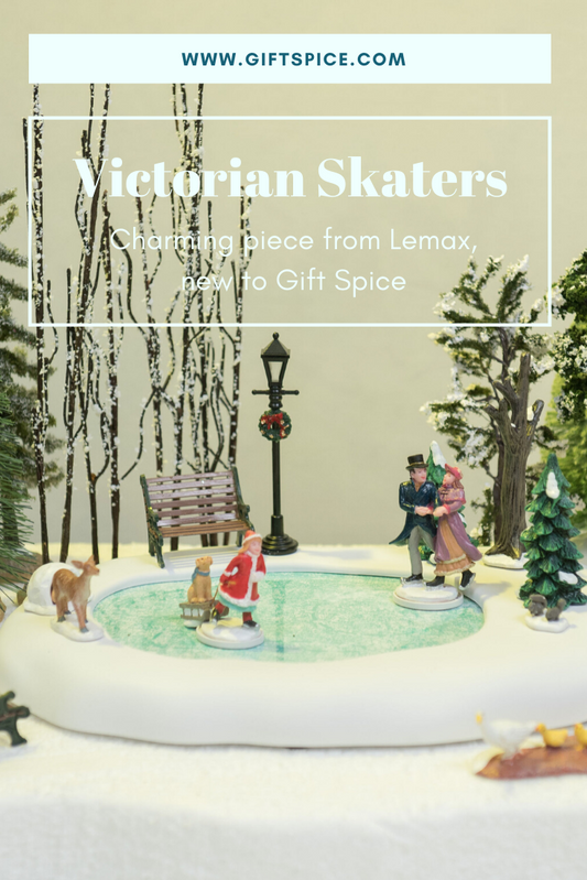 New to Gift Spice, Lemax's Victorian Skaters