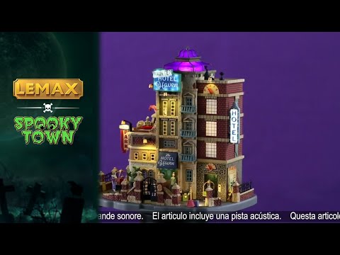 Lemax factory spooky town Horried Haunted Hotel