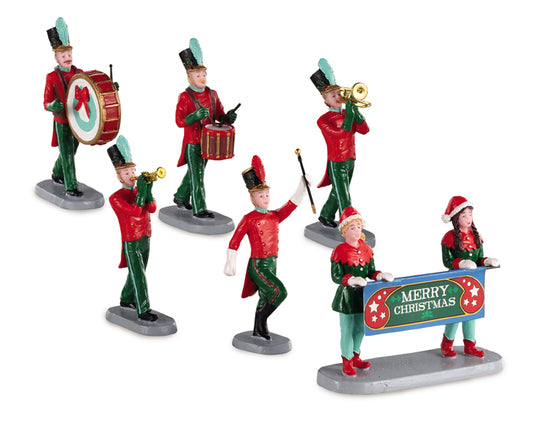 Lemax 03515 Christmas On Parade, Set of 6, Table Piece- Gift Spice
