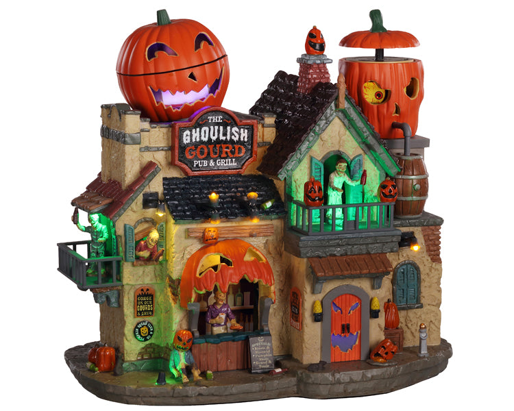 Lemax 05602 The Ghoulish Gourd Pub & Grill, Sights and Sound piece- Gift Spice