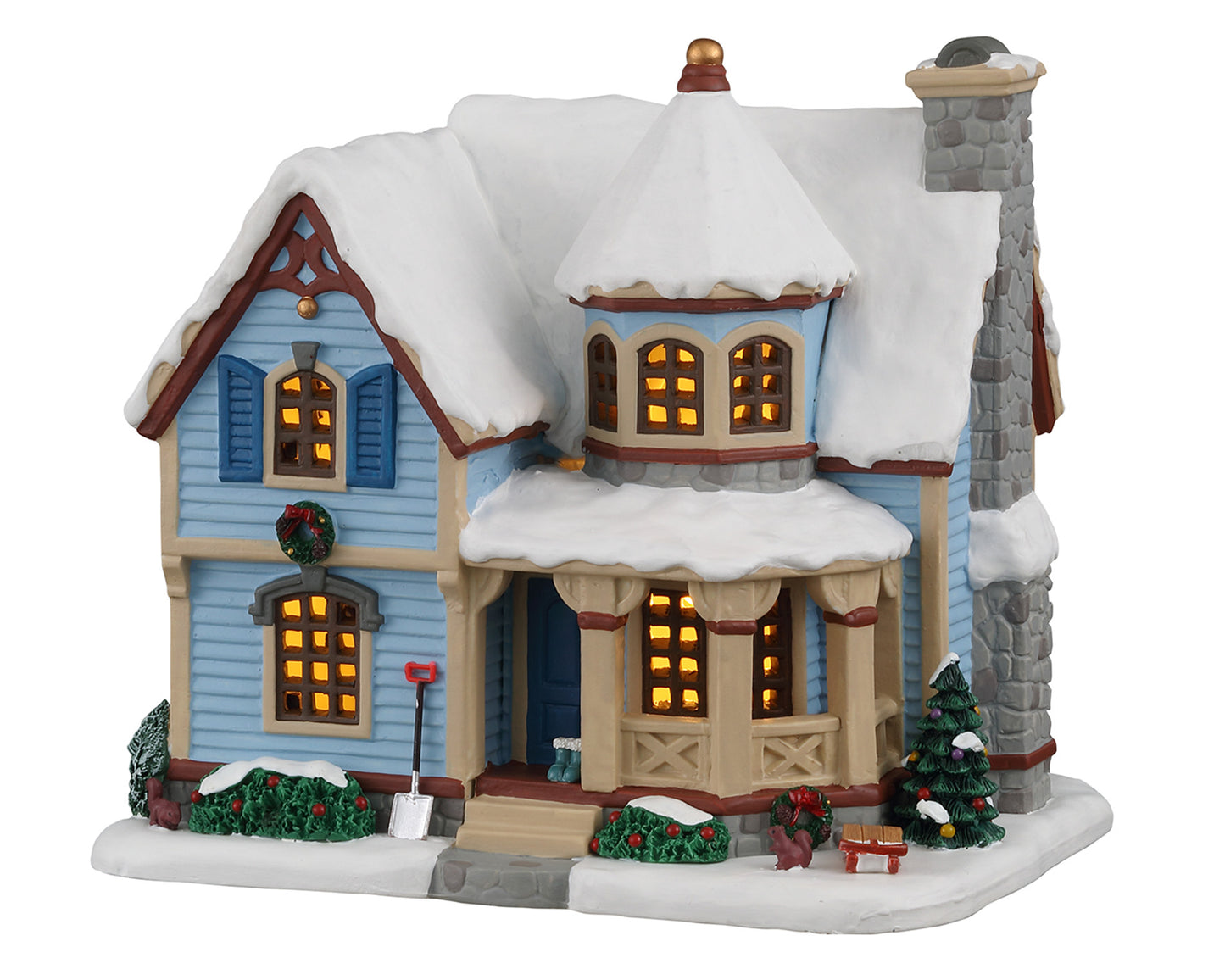 Lemax 05654 Snow Day at the Wilson's House, Standard Lighted Building- Gift Spice