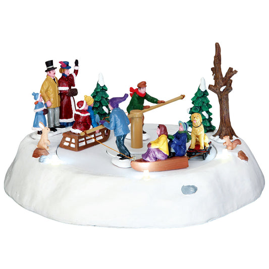Lemax 44773 Victorian Ice Merry Go Round, Animated Table Piece- Gift Spice