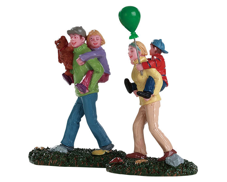Lemax 82582 Coming Home From the Fair, Set of 2