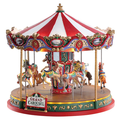 Lemax 84349 Grand Carousel, Sights and Sound piece- Gift Spice