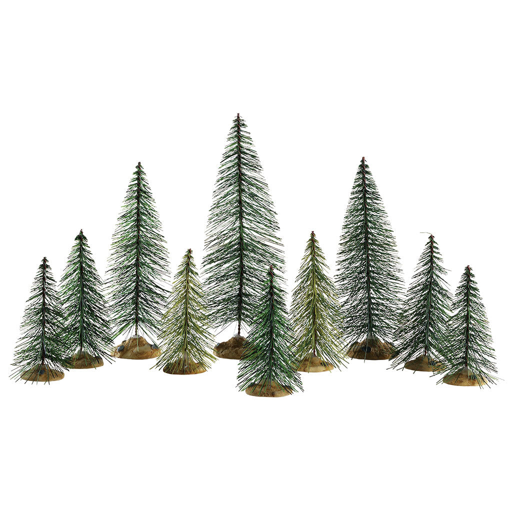 Lemax 84358 Needle Pine Trees Set Of 10 – Gift Spice
