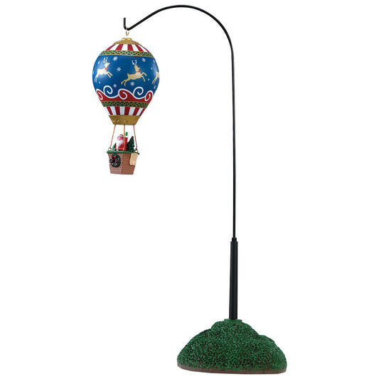 Lemax 84388 Reindeer Hot Air Balloon, Animated Table Piece- Gift Spice