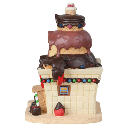 Lemax 85382 Delightful Dip Chocolate Shop, Standard Lighted Building- Gift Spice