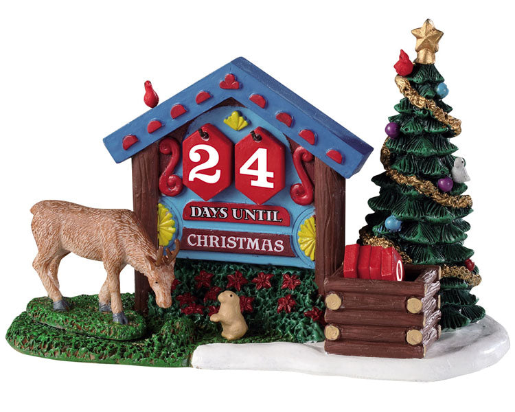 Lemax 93436 Woodland Countdown, Table Piece- Gift Spice