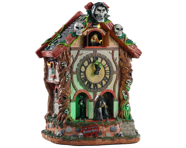 Lemax 95454 The Cursed Cuckoo Haus, Sights and Sound piece- Gift Spice