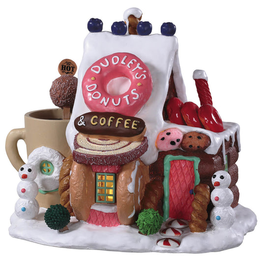 Lemax 95529 Dudley's Donut Shop, Standard Lighted Building- Gift Spice